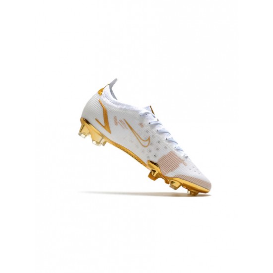 Nike Mercurial Vapor Xiv Elite FG White Gold Soccer Cleats