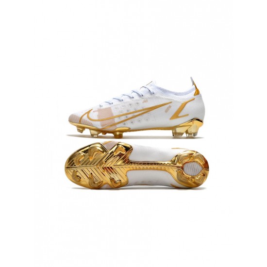 Nike Mercurial Vapor Xiv Elite FG White Gold Soccer Cleats