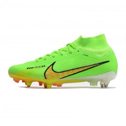 Nike Air Zoom Mercurial Superfly 9 Elite AG Pro Green Yellow Black Soccer Cleats