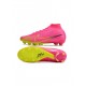 Nike Air Zoom Mercurial Superfly 9 Elite AG Pro Luminous Pink Blast Volt Gridiron Soccer Cleats