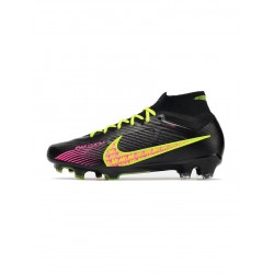 Nike Air Zoom Mercurial Superfly 9 Elite FG Black Volt Pink Soccer Cleats