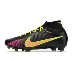 Nike Air Zoom Mercurial Superfly 9 Elite FG Black Volt Pink Soccer Cleats