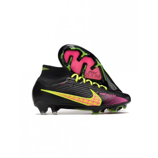 Nike Air Zoom Mercurial Superfly 9 Elite FG Black Volt Pink Soccer Cleats