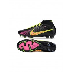 Nike Air Zoom Mercurial Superfly 9 Elite FG Black Volt Pink Soccer Cleats