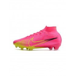 Nike Air Zoom Mercurial Superfly 9 Elite FG Luminous Pink Blast Volt Gridiron Soccer Cleats