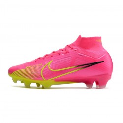 Nike Air Zoom Mercurial Superfly 9 Elite FG Luminous Pink Blast Volt Gridiron Soccer Cleats