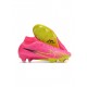 Nike Air Zoom Mercurial Superfly 9 Elite FG Luminous Pink Blast Volt Gridiron Soccer Cleats