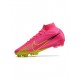 Nike Air Zoom Mercurial Superfly 9 Elite FG Luminous Pink Blast Volt Gridiron Soccer Cleats