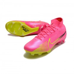 Nike Air Zoom Mercurial Superfly 9 Elite FG Luminous Pink Blast Volt Gridiron Soccer Cleats