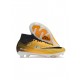 Nike Air Zoom Mercurial Superfly 9 Elite Km 201 FG Yellow Black White Orange Soccer Cleats