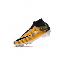 Nike Air Zoom Mercurial Superfly 9 Elite Km 201 FG Yellow Black White Orange Soccer Cleats