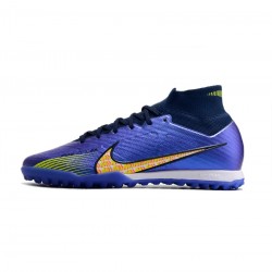 Nike Air Zoom Mercurial Superfly 9 Elite TF Blue Gold Black Soccer Cleats