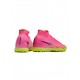 Nike Air Zoom Mercurial Superfly 9 Elite TF Pink Blast Volt Gridiron Soccer Cleats