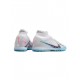 Nike Air Zoom Mercurial Superfly 9 Elite TF White Baltic Blue Laser Pink Soccer Cleats