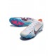 Nike Air Zoom Mercurial Vapor 15 Elite AG Pro Blast White Blue Pink Soccer Cleats