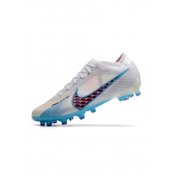 Nike Air Zoom Mercurial Vapor 15 Elite AG Pro Blast White Blue Pink Soccer Cleats