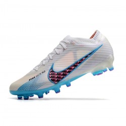 Nike Air Zoom Mercurial Vapor 15 Elite AG Pro Blast White Blue Pink Soccer Cleats