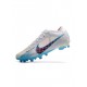 Nike Air Zoom Mercurial Vapor 15 Elite AG Pro Blast White Blue Pink Soccer Cleats