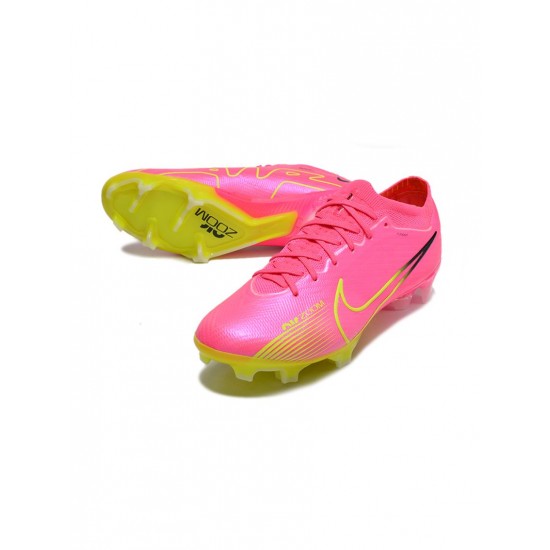 Nike Air Zoom Mercurial Vapor 15 Elite FG Luminous Pink Blast Volt Gridiron Soccer Cleats