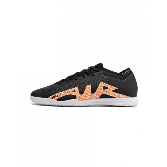Nike Air Zoom Mercurial Vapor Xv Elite IC Black White Orange Soccer Cleats