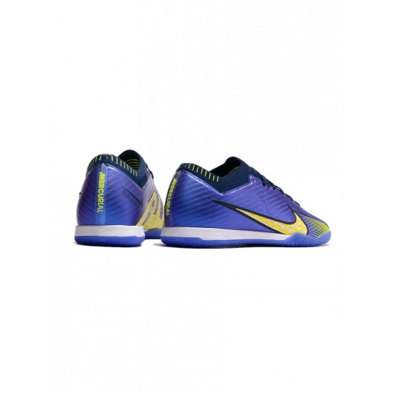 Nike Air Zoom Mercurial Vapor Xv Elite IC Blue Gold Black Soccer Cleats