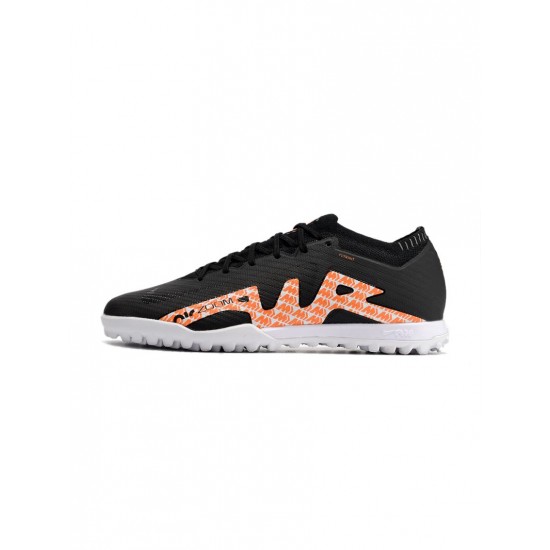 Nike Air Zoom Mercurial Vapor Xv Elite TF Black White Orange Soccer Cleats