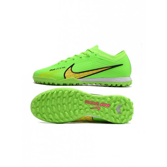Nike Air Zoom Mercurial Vapor Xv Elite TF Green Black Pink Soccer Cleats