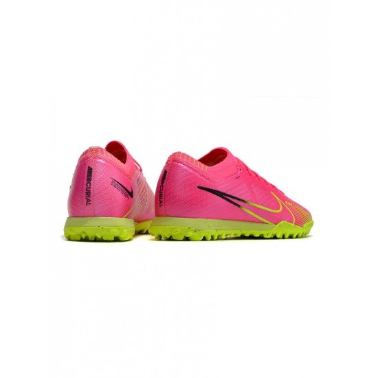 Nike Air Zoom Mercurial Vapor Xv Elite TF Luminous Pink Blast Volt Gridiron Soccer Cleats