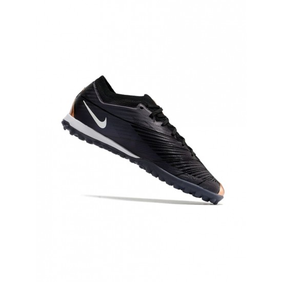 Nike Air Zoom Mercurial Vapor Xv Elite TF Retro Black Copper Metallic White Soccer Cleats