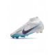 Nike Mercurial Superfly 9 Elite SG Pro White Baltic Blue Pink Blastindigo Haze Soccer Cleats