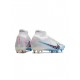 Nike Mercurial Superfly 9 Elite SG Pro White Baltic Blue Pink Blastindigo Haze Soccer Cleats