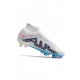 Nike Mercurial Superfly 9 Elite SG Pro White Baltic Blue Pink Blastindigo Haze Soccer Cleats