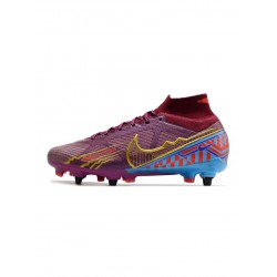 Nike Mercurial Superfly Elite 9 Km Edition SG Dark Beetroot Metallic Vivid Gold Soccer Cleats