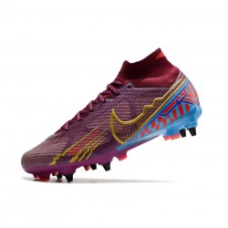 Nike Mercurial Superfly Elite 9 Km Edition SG Dark Beetroot Metallic Vivid Gold Soccer Cleats