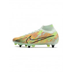 Nike Mercurial Superfly Elite 9 SG Barely Green Blackened Blue Total Orange Soccer Cleats