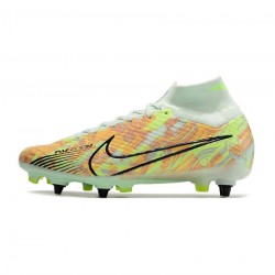 Nike Mercurial Superfly Elite 9 SG Barely Green Blackened Blue Total Orange Soccer Cleats