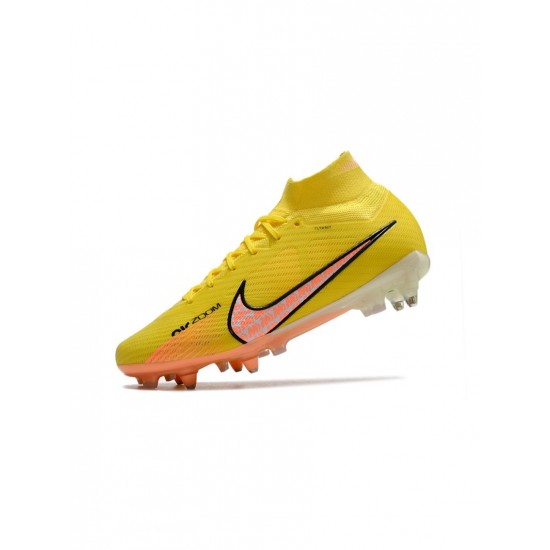 Nike Mercurial Superfly Elite 9 SG Pro Yellow Strike Sunset Glow Barely Grape Soccer Cleats