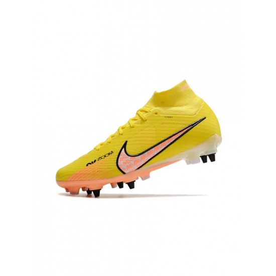 Nike Mercurial Superfly Elite 9 SG Yellow Strike Sunset Glow Barely Grape Soccer Cleats