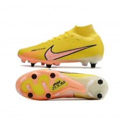 Nike Mercurial Superfly Elite 9 SG Yellow Strike Sunset Glow Barely Grape Soccer Cleats