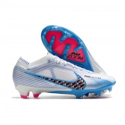 Nike Mercurial Vapor 15 Elite FG White Light Blue Laser Pink Soccer Cleats