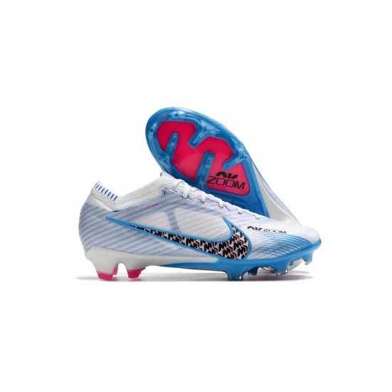 Nike Mercurial Vapor 15 Elite FG White Light Blue Laser Pink Soccer Cleats