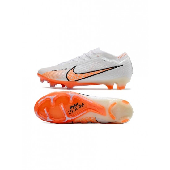 Nike Mercurial Vapor 15 Elite FG White Orange Soccer Cleats