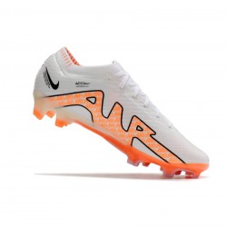 Nike Mercurial Vapor 15 Elite FG White Orange Soccer Cleats