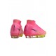 Nike Zoom Mercurial Superfly 9 Elite SG Anti Clog Pink Blast Volt Gridiron Soccer Cleats