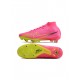 Nike Zoom Mercurial Superfly 9 Elite SG Anti Clog Pink Blast Volt Gridiron Soccer Cleats