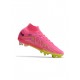 Nike Zoom Mercurial Superfly 9 Elite SG Anti Clog Pink Blast Volt Gridiron Soccer Cleats