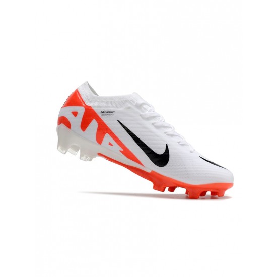 Nike Zoom Mercurial Vapor 15 Elite FG Bright Crimson White Black Soccer Cleats