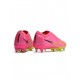 Nike Zoom Mercurial Vapor 15 Elite SG Anti Clog Pink Blast Volt Gridiron Soccer Cleats