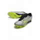 Nike Zoom Mercurial Vapor 15 Elite Xxv FG Silver Black Yellow Soccer Cleats