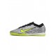 Nike Zoom Mercurial Vapor 15 Elite Xxv IC Silver Black Yellow Soccer Cleats